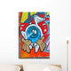 Colorful Eye Graffiti Wall Mural