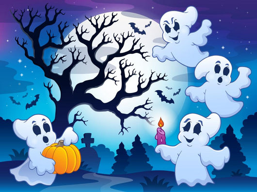Spooky tree theme image 4 Wall Mural