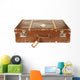 Retro Suitcase White Wall Mural