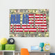 Philadelphia with American Dollars Wall Mural