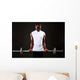 Young African Man Working Wall Decal