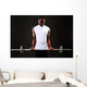 Young African Man Working Wall Decal