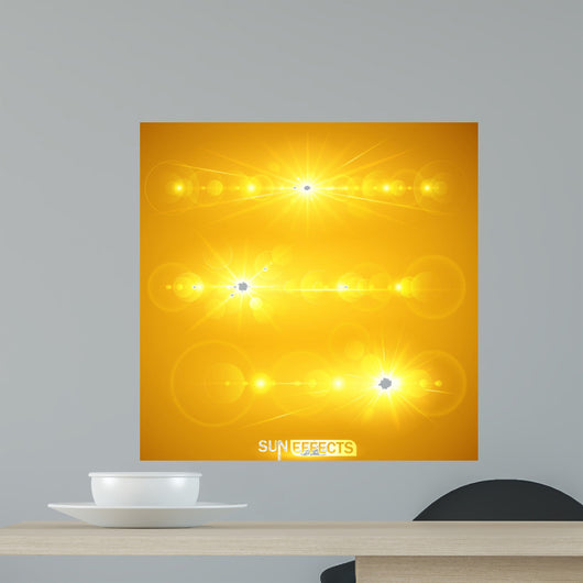 Sun Effects Vector Illustration Wall Decal