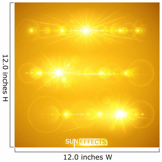 Sun Effects Vector Illustration Wall Decal