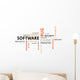 word cloud software bug Wall Decal
