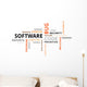 word cloud software bug Wall Decal