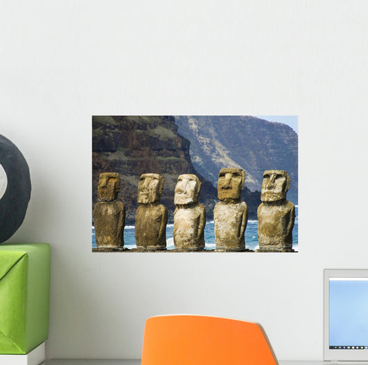 Tongariki Moais Easter Island Wall Decal