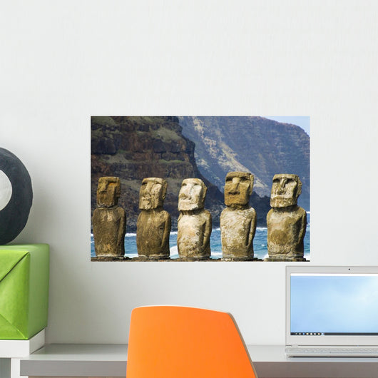 Tongariki Moais Easter Island Wall Decal