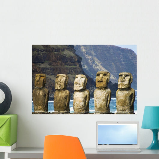 Tongariki Moais Easter Island Wall Decal