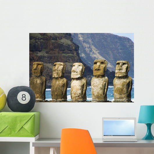 Tongariki Moais Easter Island Wall Decal