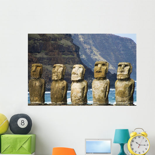 Tongariki Moais Easter Island Wall Decal
