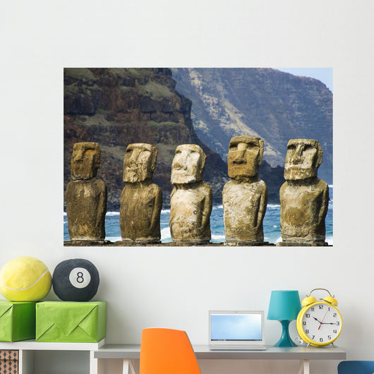 Tongariki Moais Easter Island Wall Decal