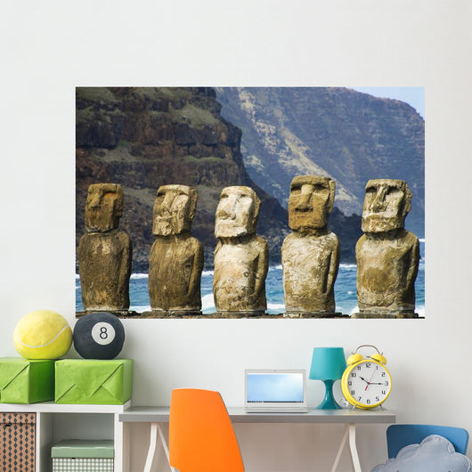 Tongariki Moais Easter Island Wall Decal
