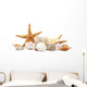 Seashells Sand White Wall Decal