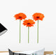 Orange flowers Wall Decal