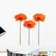 Orange flowers Wall Decal
