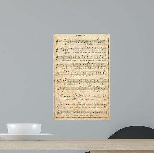Grunge Musical Wall Decal