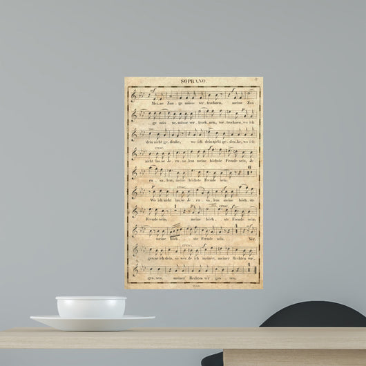 Grunge Musical Wall Decal