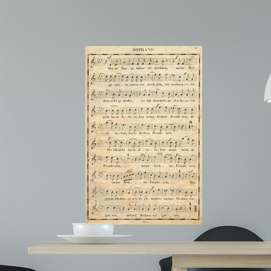 Grunge Musical Wall Decal