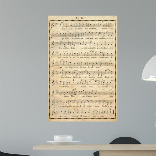 Grunge Musical Wall Decal
