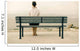 Woman sitting on bench Wall Mural