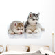Little Husky Puppies Wall Decal