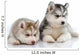 Little Husky Puppies Wall Decal