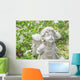 Fairy Statue Garden with Wall Decal
