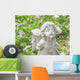 Fairy Statue Garden with Wall Decal
