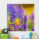Lavender and Butterfly Wall Mural