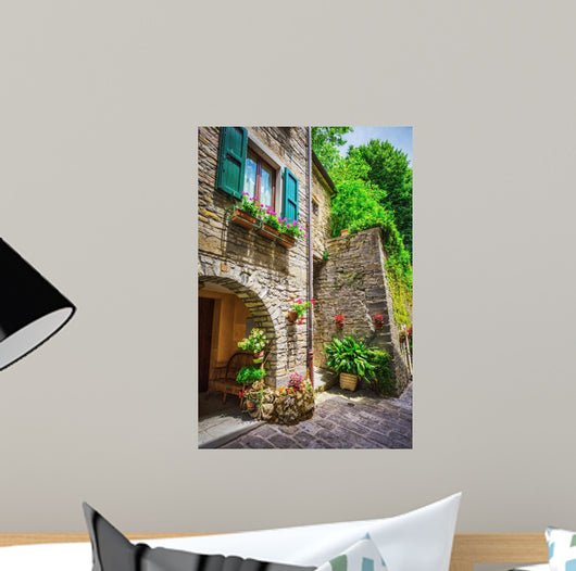 Italian Street Small Provincial 4 Wall Decal