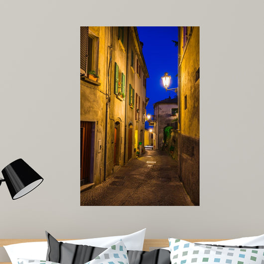 Evening Streets San Marino Wall Decal