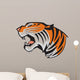 Tiger Head Roaring Side Wall Decal