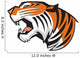 Tiger Head Roaring Side Wall Decal