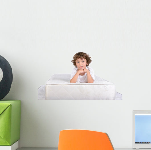 Children and many mattresses Wall Decal