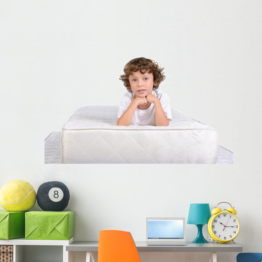 Children and many mattresses Wall Decal