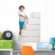 Child Climbing mattresses Wall Decal