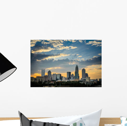 Charlotte North Carolina Sunset Wall Decal