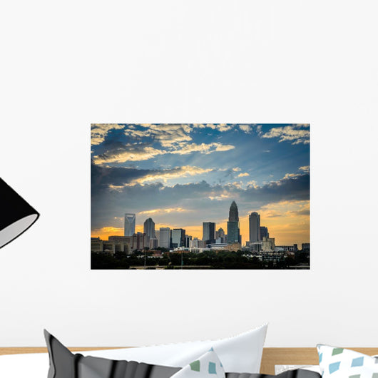 Charlotte North Carolina Sunset Wall Decal