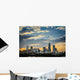 Charlotte North Carolina Sunset Wall Decal