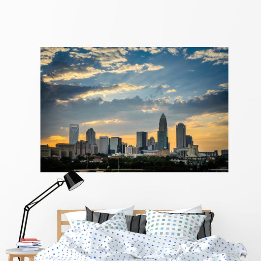 Charlotte North Carolina Sunset Wall Decal
