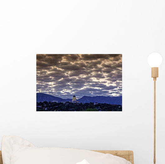 Clouds over Capital Salt Wall Decal
