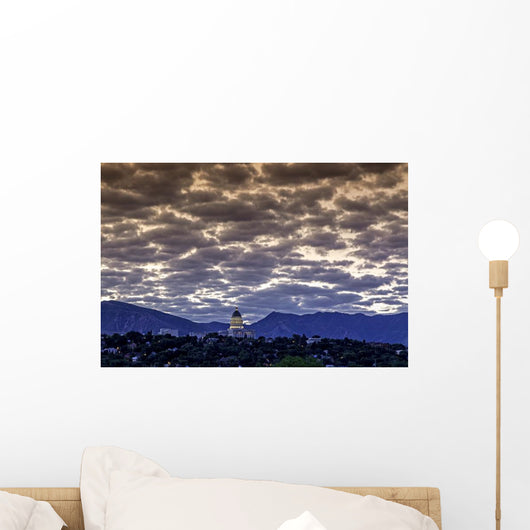 Clouds over Capital Salt Wall Decal