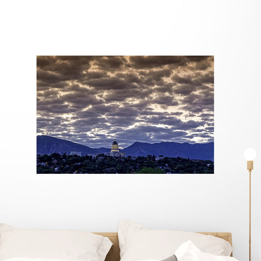 Clouds over Capital Salt Wall Decal