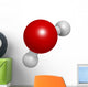 Water H2O Molecule Wall Decal