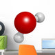 Water H2O Molecule Wall Decal