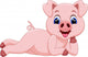 Cute Pig Wall Decal