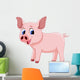 Cute Pig Cartoon Wall Decal