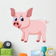 Cute Pig Cartoon Wall Decal