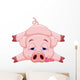 Cute pig cartoon Wall Decal